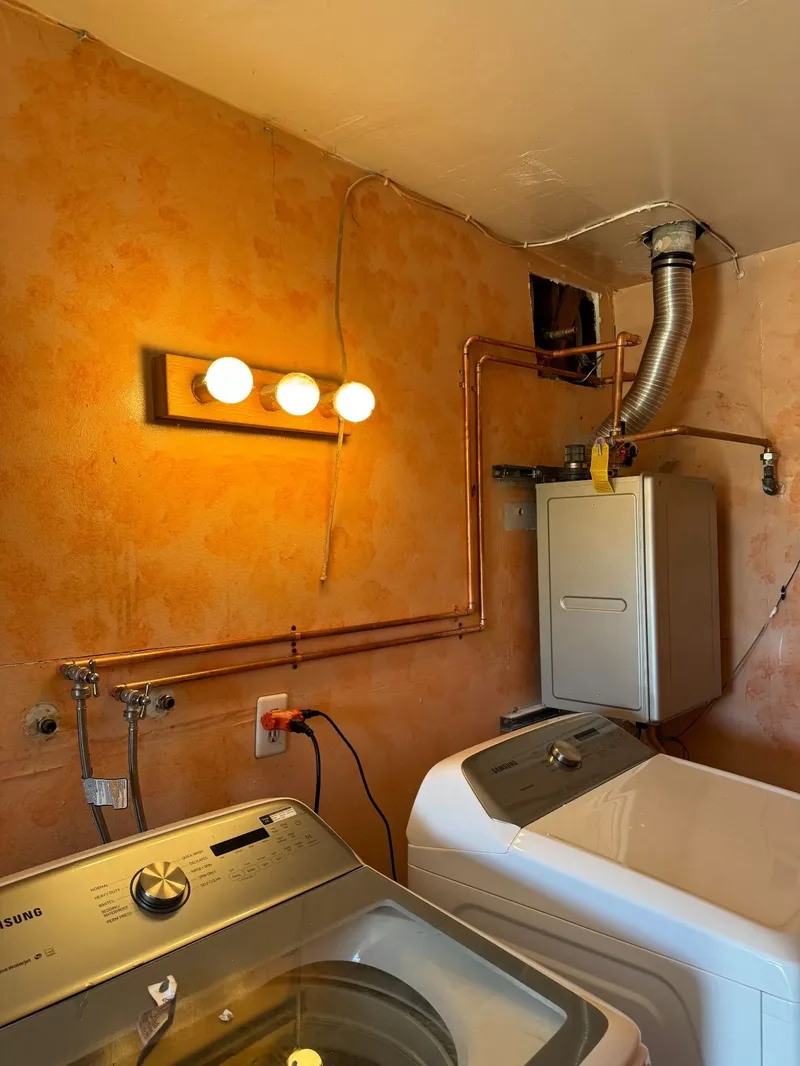 Tankless water heater install by Rooter ER Plumbing in Orange County